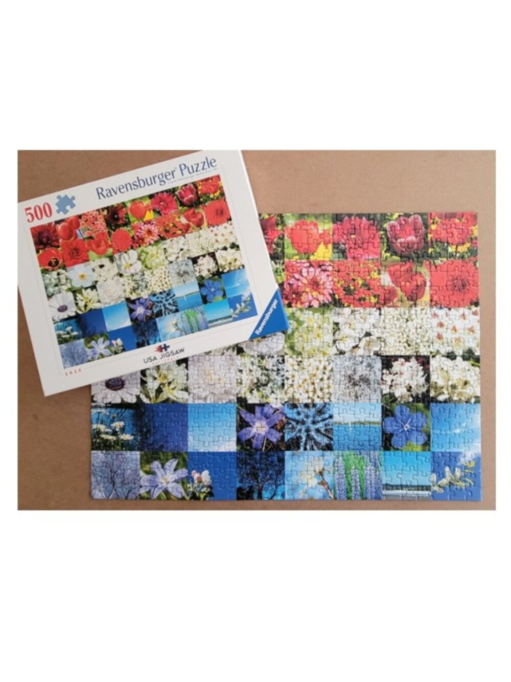 RED, WHITE, and BLUE by Ravensburger JIGSAW PUZZLE 500 pieces - Picture 5 of 9